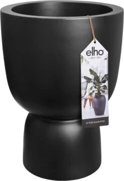 Elho Pure Coupe 35 - Bloempot Voor Binnen & Buiten - Ø 34.9 X H 49.0 Cm - Zwart/Zwart -Tuinverzorgings Winkel 823x1200 7