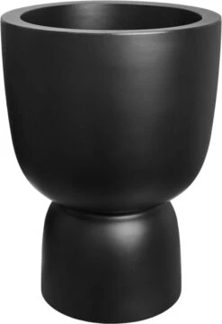 Elho Pure Coupe 41 - Bloempot Voor Binnen & Buiten - Ø 41.3 X H 57.9 Cm - Zwart/Zwart -Tuinverzorgings Winkel 824x1200