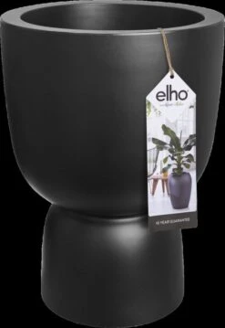 Elho Pure Coupe 35 - Bloempot Voor Binnen & Buiten - Ø 34.9 X H 49.0 Cm - Zwart/Zwart -Tuinverzorgings Winkel 825x1200 1