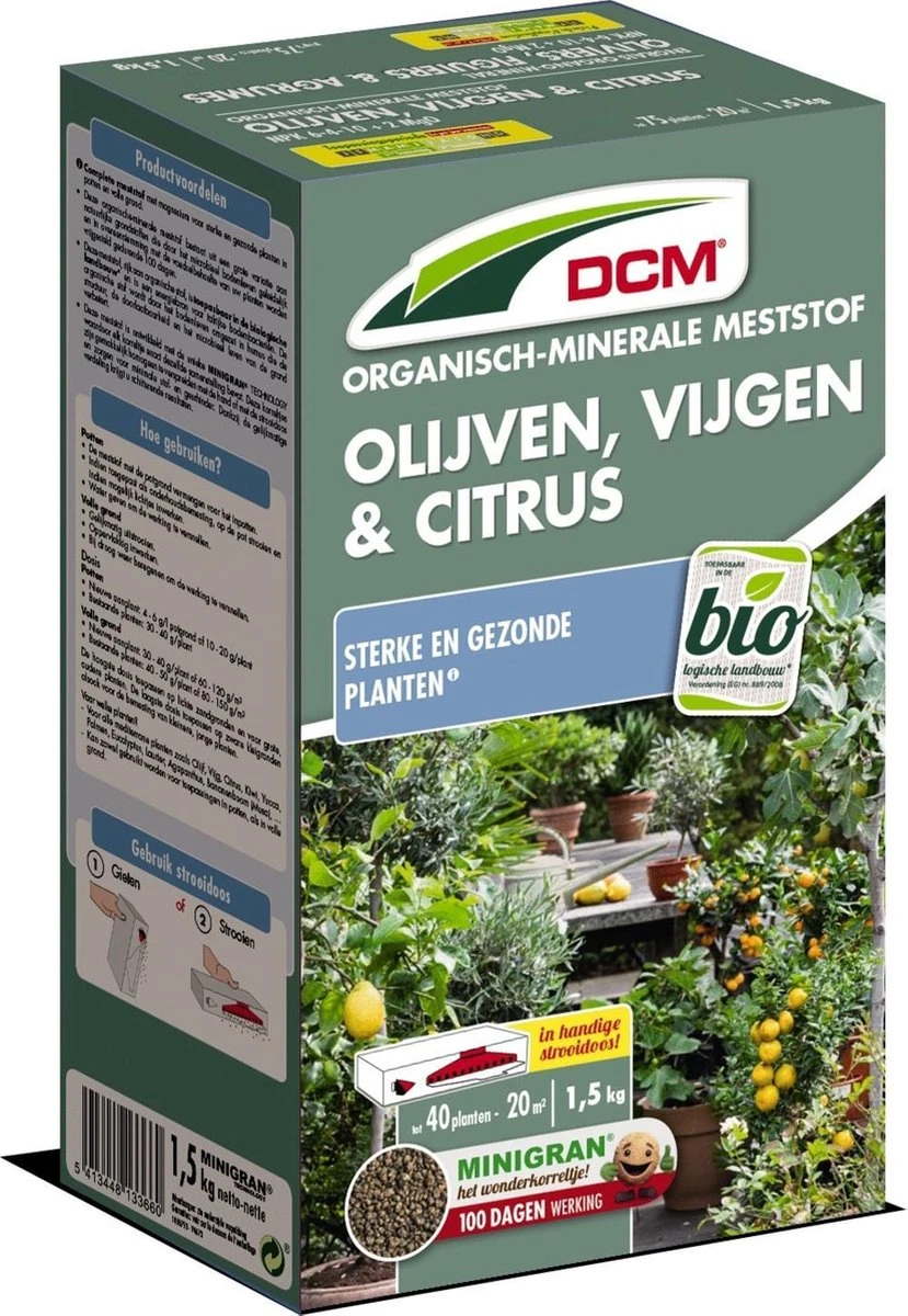 DCM Meststof Olijven/vijgen/citrus (1,5 KG) 3 DCM Meststof Olijven/vijgen/citrus (1,5 KG)