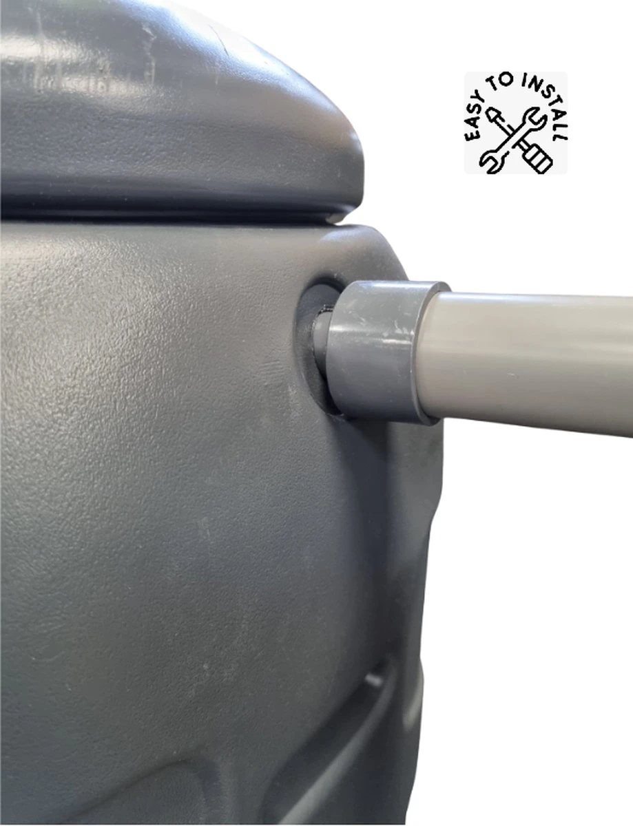 Regenton Rainsaver - Antraciet 100 L + Voet + Vulautomaat 9 Regenton Rainsaver - Antraciet 100 L + Voet + Vulautomaat - Afbeelding 7