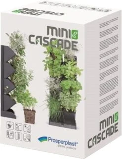 Prosperplast Verticale Kruidentuin Kunststof - Staand/hangend - Modulair - Antraciet Grijs - L 20 X B 11 X H 48 Cm - Incl. Kruidenschaar -Tuinverzorgings Winkel 922x1200 2