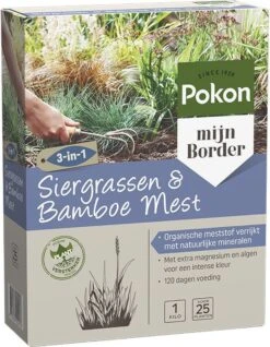 Pokon Siergrassen & Bamboe Mest - 1kg - Meststof - 3-in-1 Werking