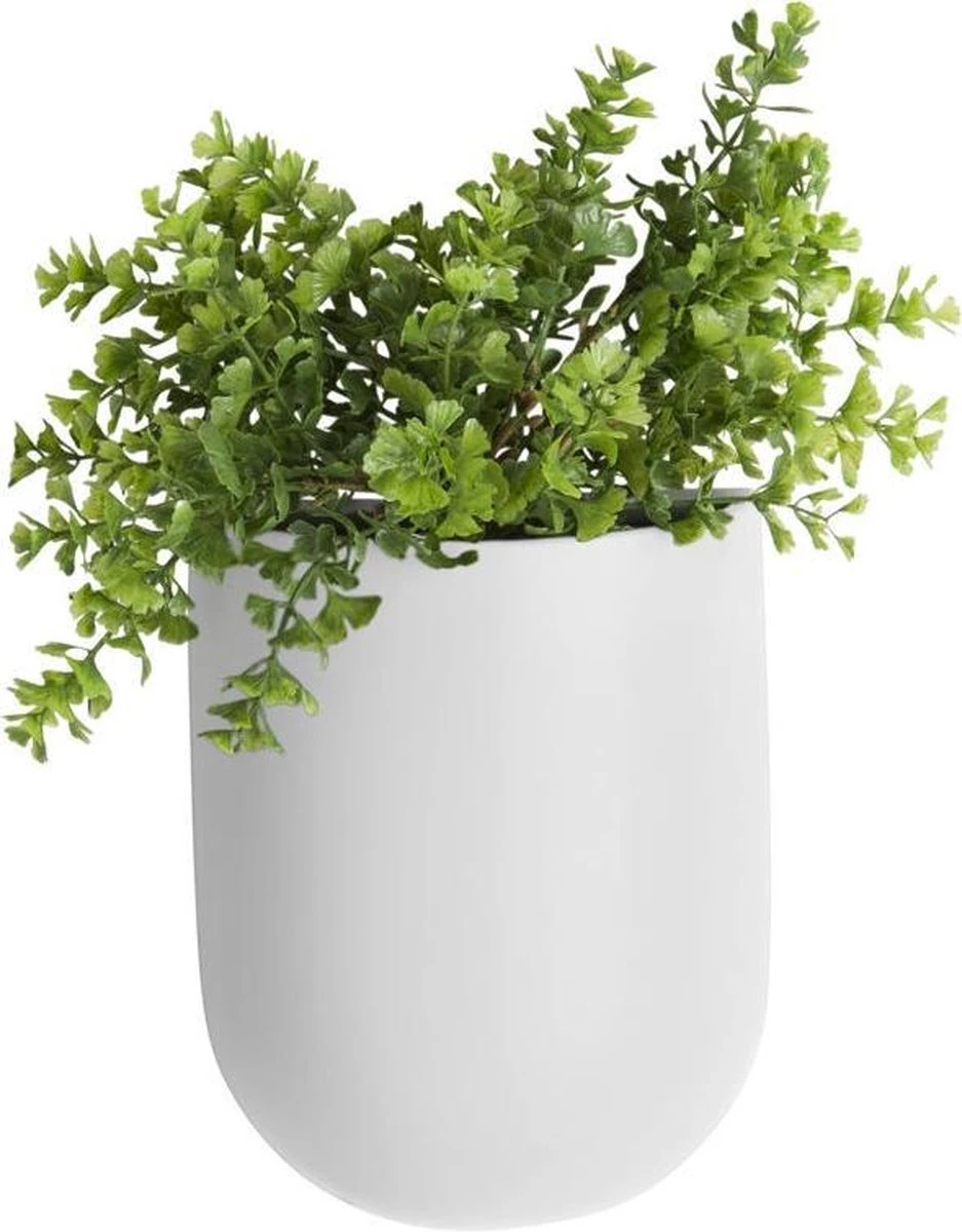 Pt Wand Bloempot Oval - White 3 Pt Wand Bloempot Oval - White