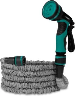 VONROC Tuinslang – Uitrekbare Tuinslang 10 Meter – Incl. Aansluitingen, Muursteun En Broespistool -Tuinverzorgings Winkel 937x1200