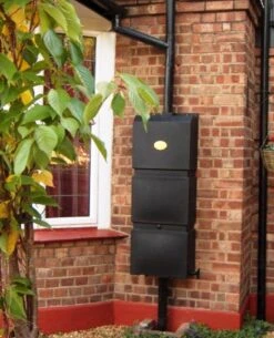 Prestige Regenton Grijs (waterton) 100L (incl. Kraantje En Aan De Wand/muur Te Bevestigen) -Tuinverzorgings Winkel 972x1200