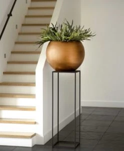 Capi Europe - Vaas Bol Retro - 30x25 - Goud - Bloempot Voor Binnen - BRTG104 -Tuinverzorgings Winkel 982x1200