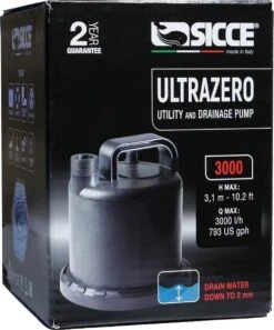 Sicce Ultra Zero - Vlakzuiger - Dompelpomp - Wateroverlast - 3000 L/h -Tuinverzorgings Winkel 998x1200 1